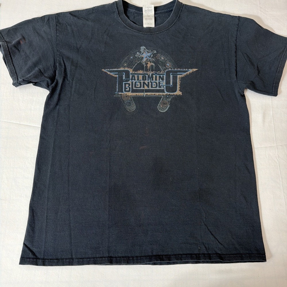 Palomino Blonde Band T-Shirt Mens Large Black‎ Gildan Ultra Cotton Graphic Tee